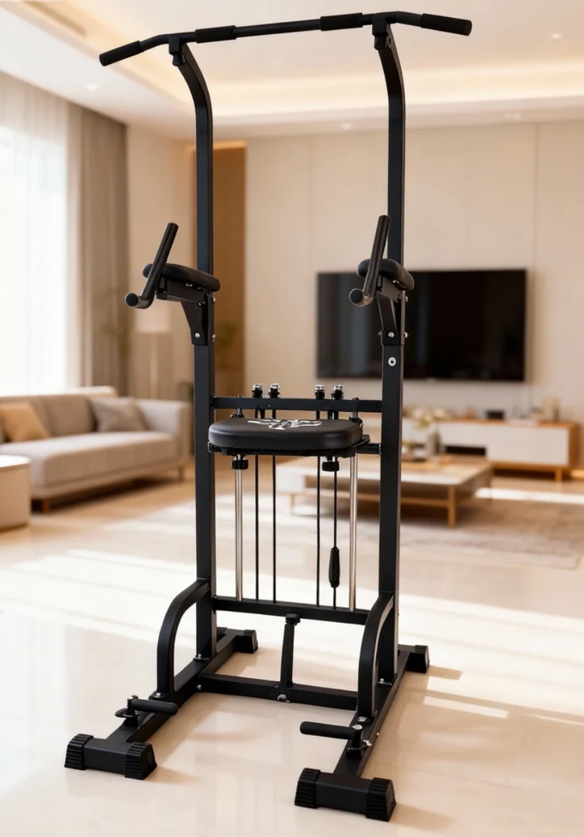 Sports Equipment For Home - Power Tower Pull-Up Dip Station 450LBS