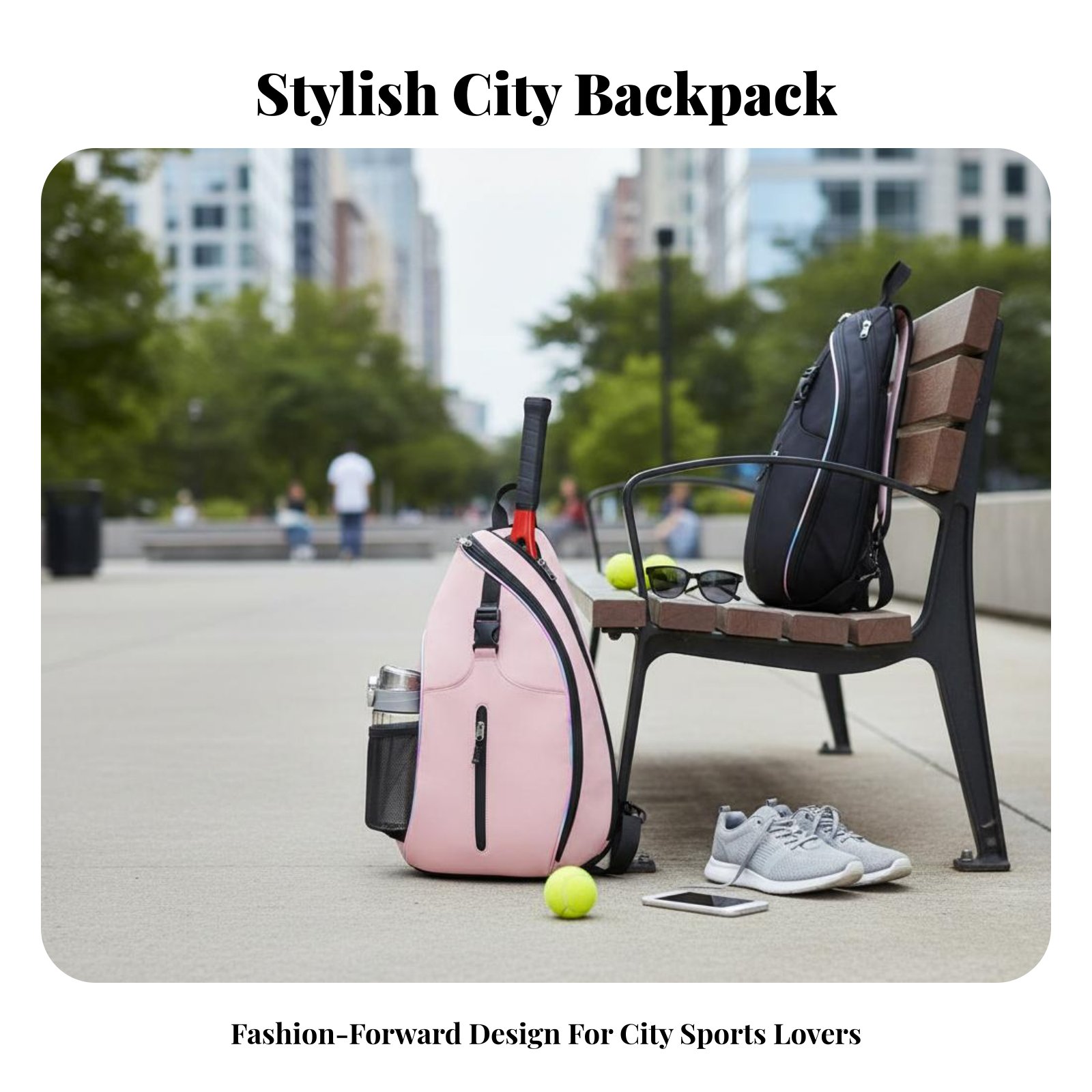 Sports Equipment Bag - Pickleball Backpack Sturdy Badminton Gear Bag