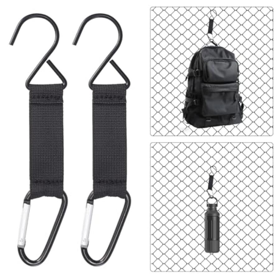 Sports Equipment For Tennis - 2 PCS Carabiner Fence Hooks Nylon