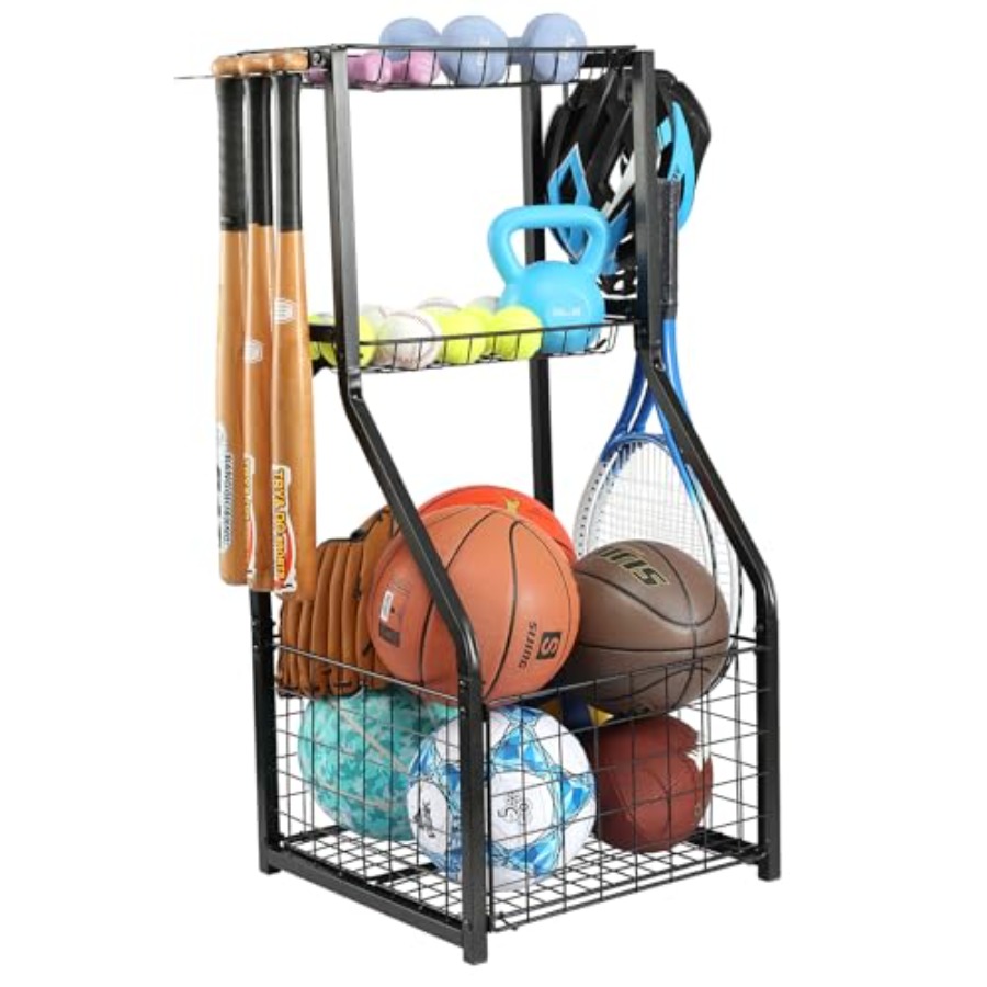 Sports Equipment Organizer - Sports Equipment Organizer for Garage OrganizationBall