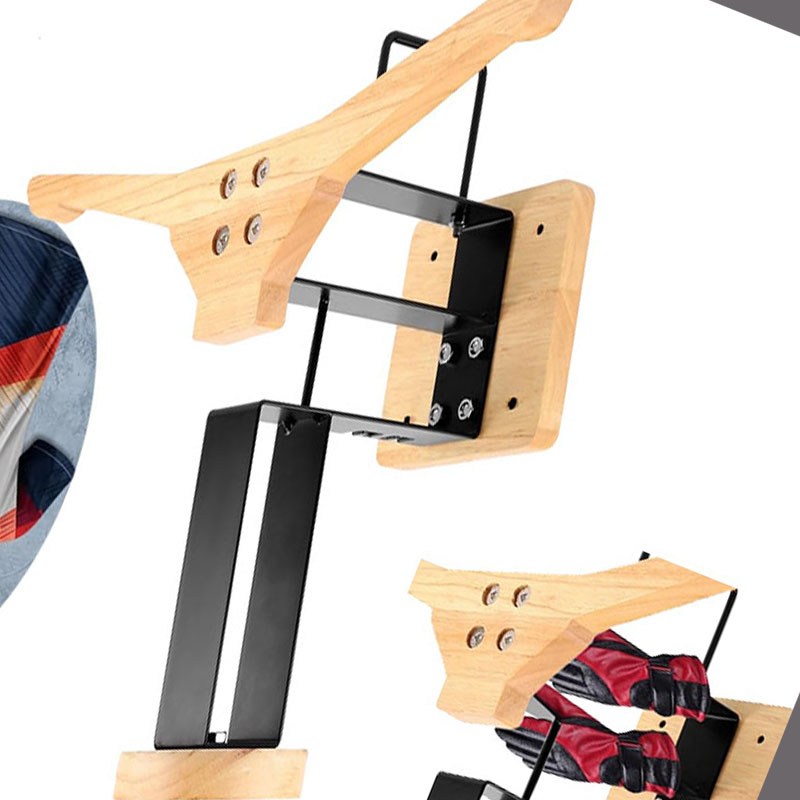 Wood Motorcycle Helmet Holder  - Sports Equipment For Home recension och pris