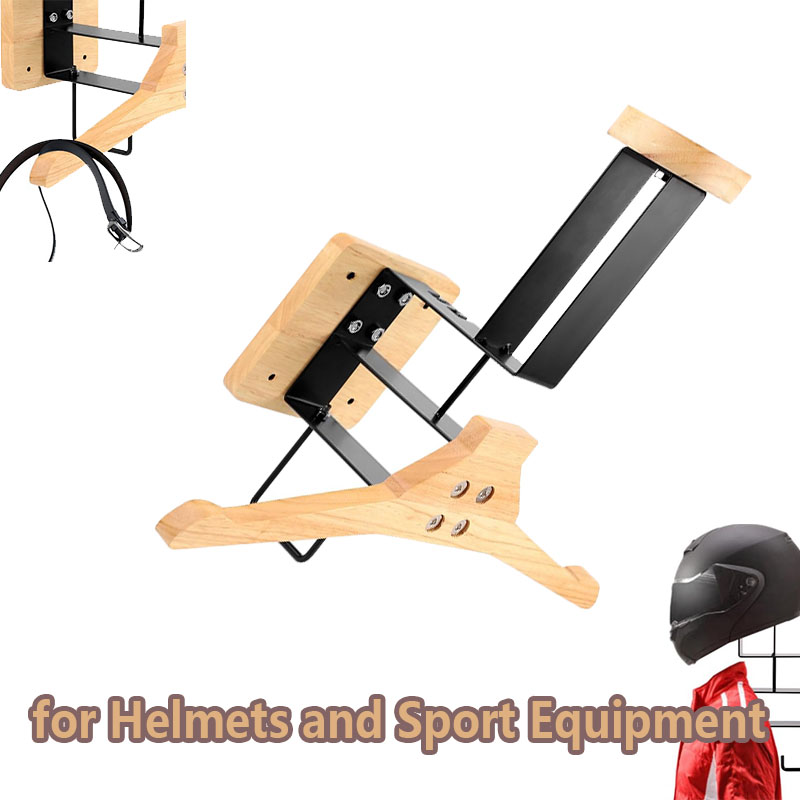 Wood Motorcycle Helmet Holder  - Sports Equipment For Home recension och pris