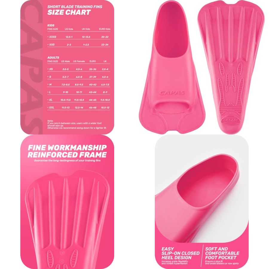 Swim Training Fins Comfortable - Swim Fin Short Blade recension och pris