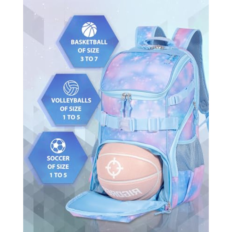 Basketba Backpack Woen Fit Soc - Sports Equipment With A recension och pris