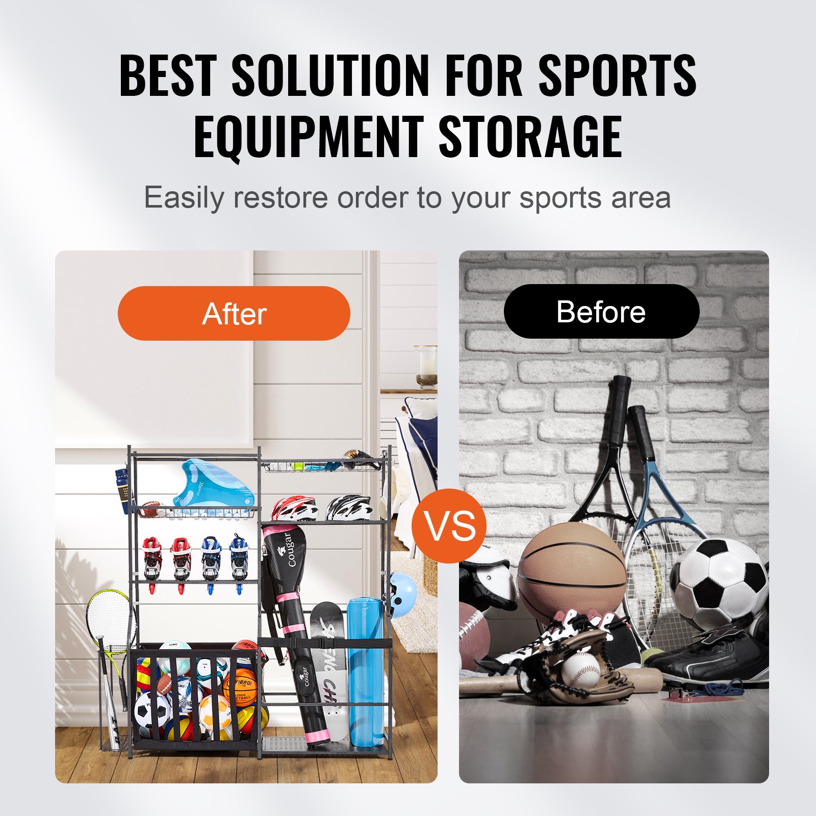 Golf Storage Garage Organizer, - Sports Equipment Organizer recension och pris