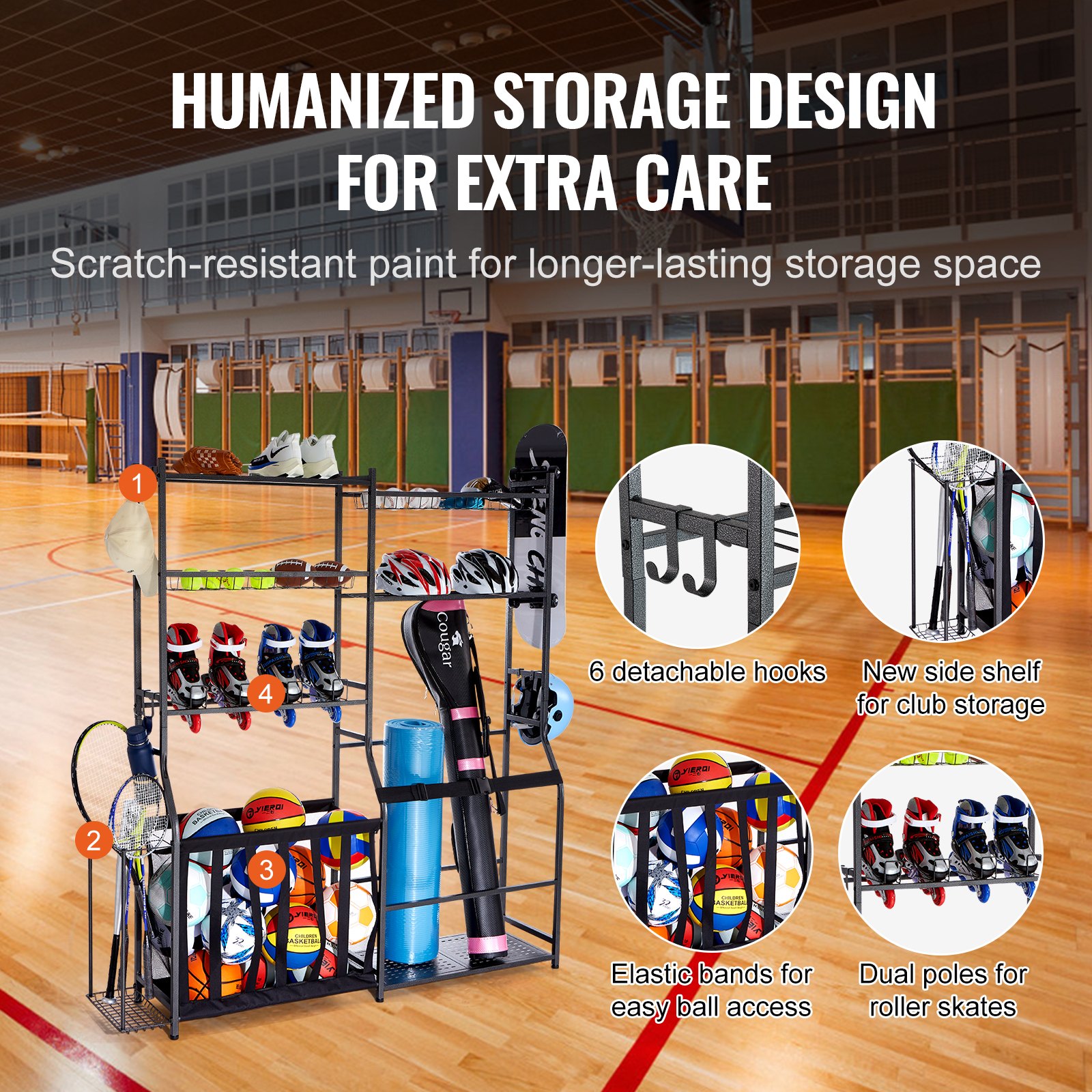 Golf Storage Garage Organizer, - Sports Equipment Organizer recension och pris