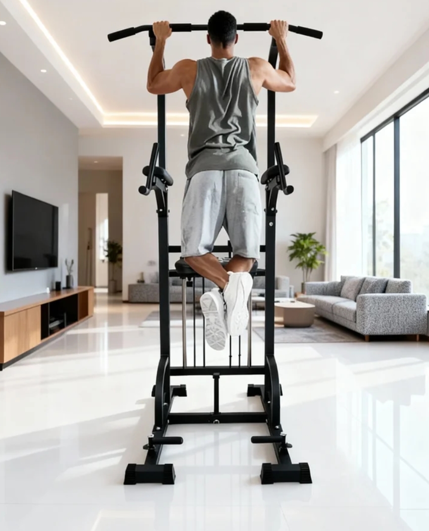 Power Tower Pull-Up Dip Statio - Sports Equipment For Home recension och pris