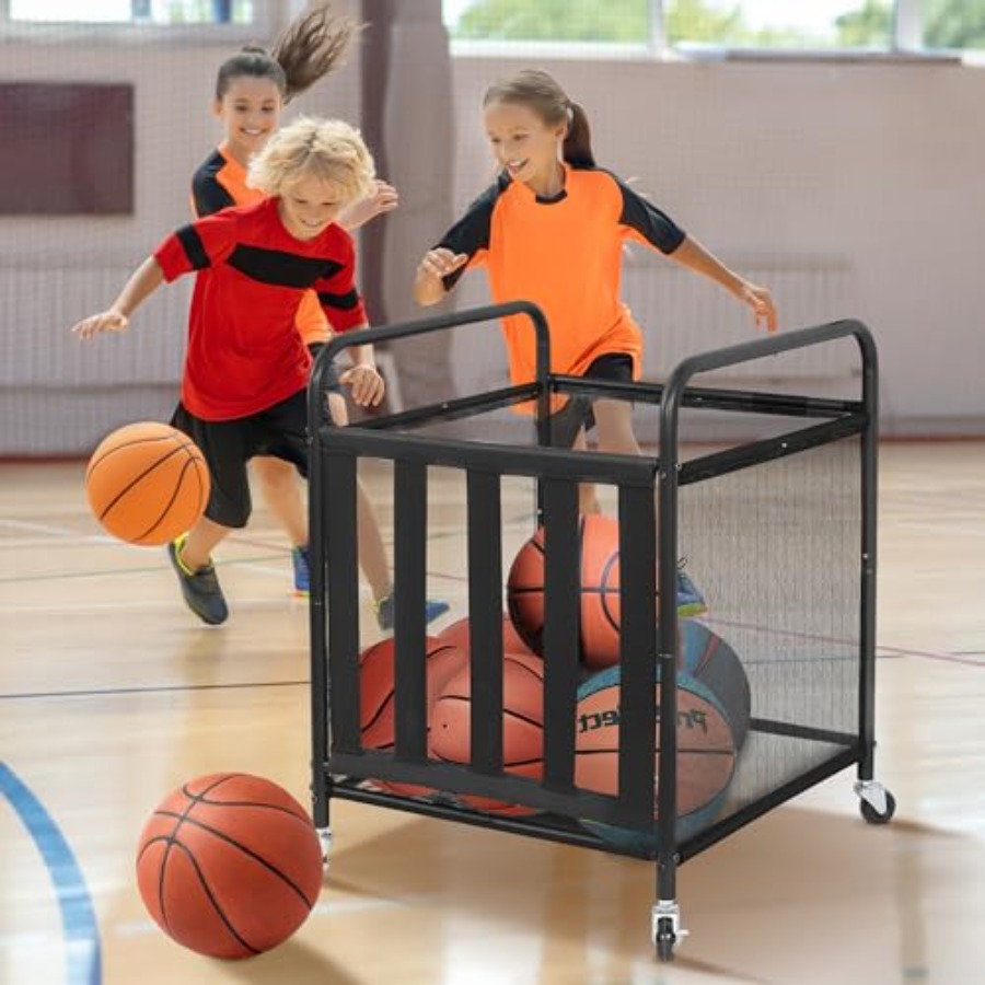 Rolling Sports Ball Storage Ca - Sports Equipment Organizer recension och pris