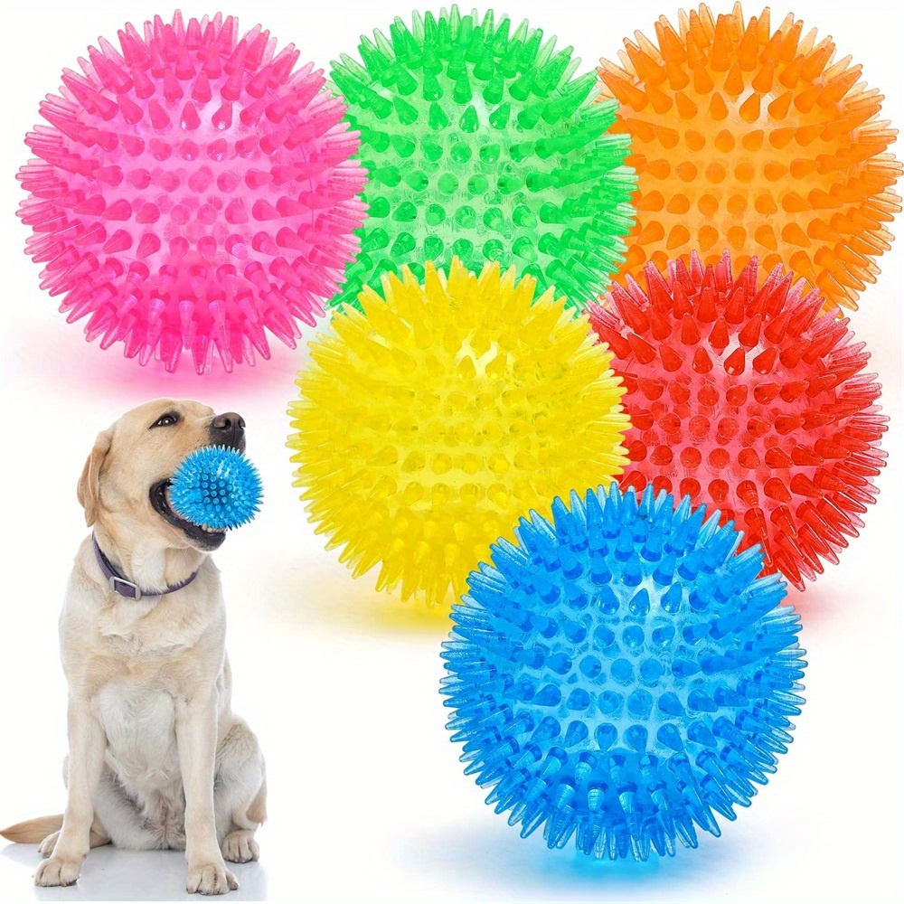 6pcs Dog Toy Balls, Non-Toxic, - Spike Ball Game recension och pris