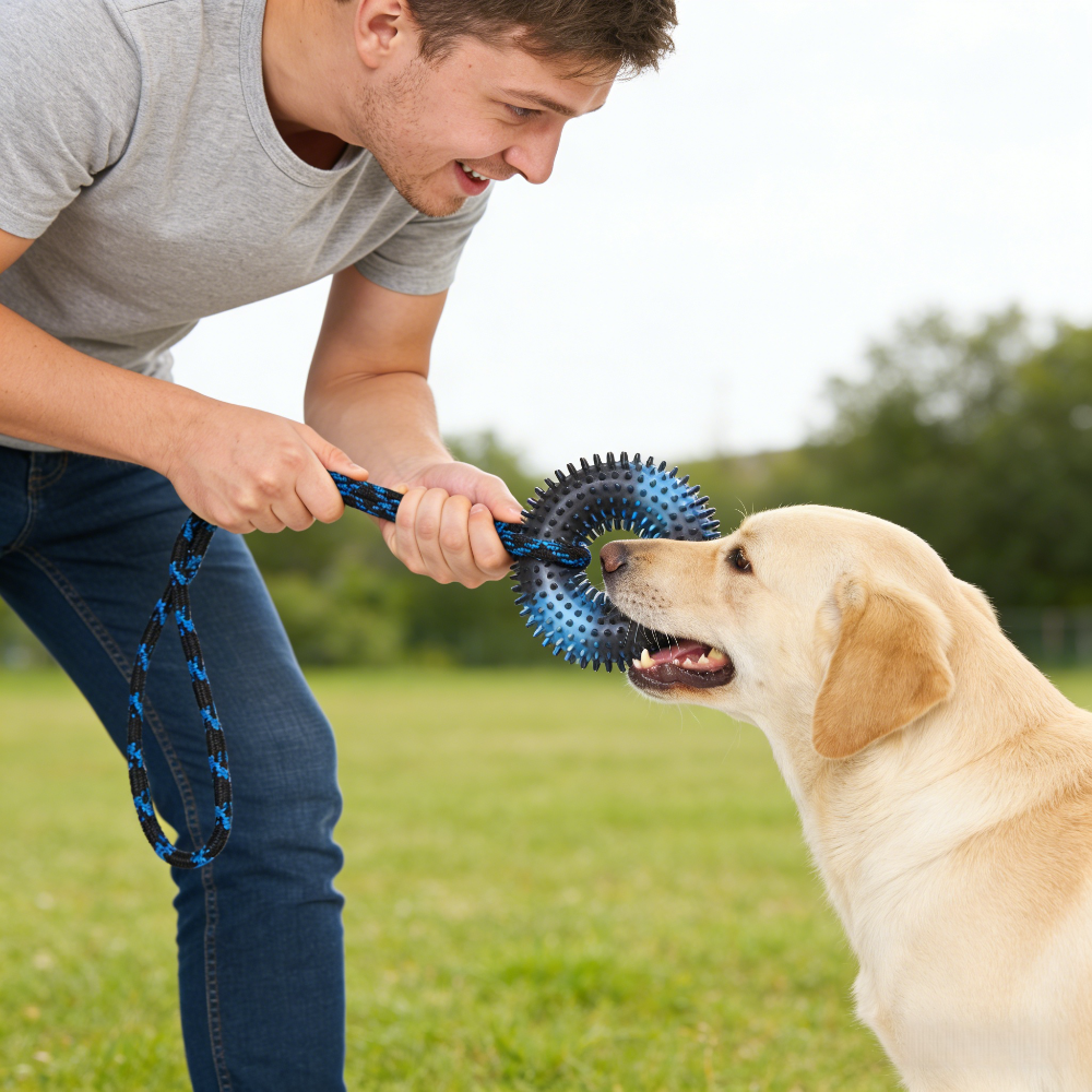 Interactive Tug Chew Toy: Knot - Spike Ball Game recension och pris