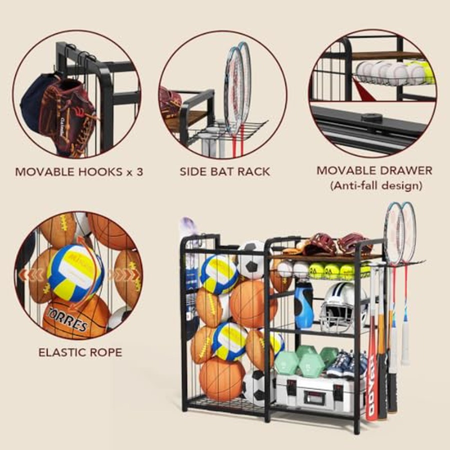 Garage Sports Equipment Organi - Sports Equipment Organizer recension och pris