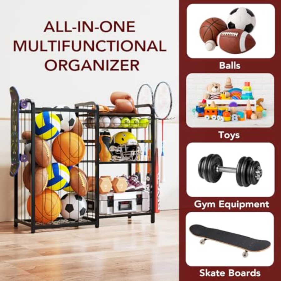 Garage Sports Equipment Organi - Sports Equipment Organizer recension och pris