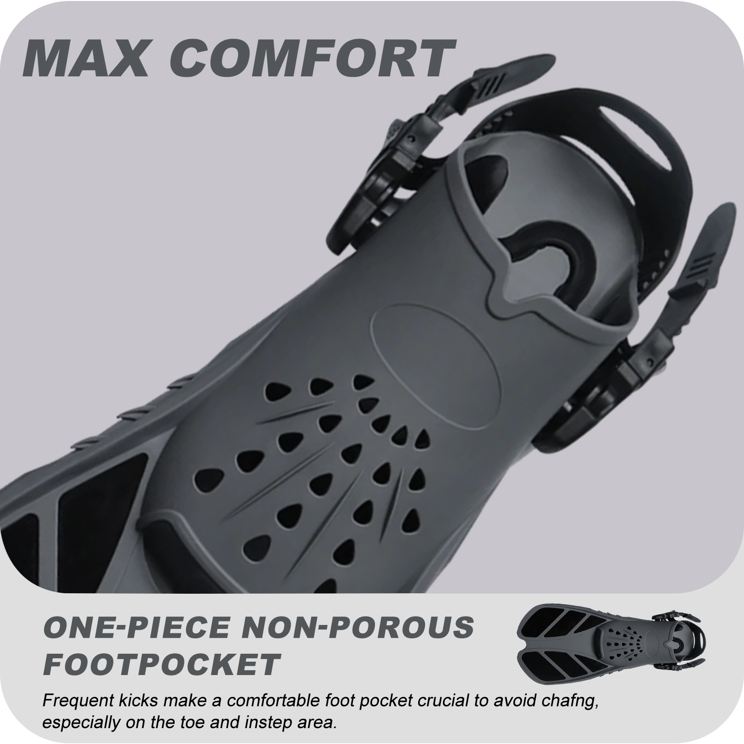 Snorkel Fins Adjustable Buckle - Swim Fin Short Blade recension och pris