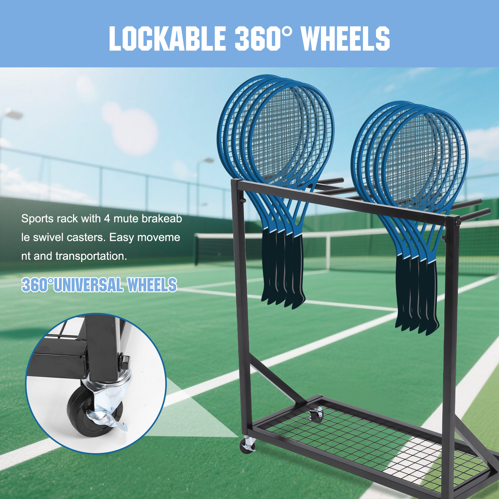 Sports Racquet Storage Organiz - Sports Equipment Organizer recension och pris