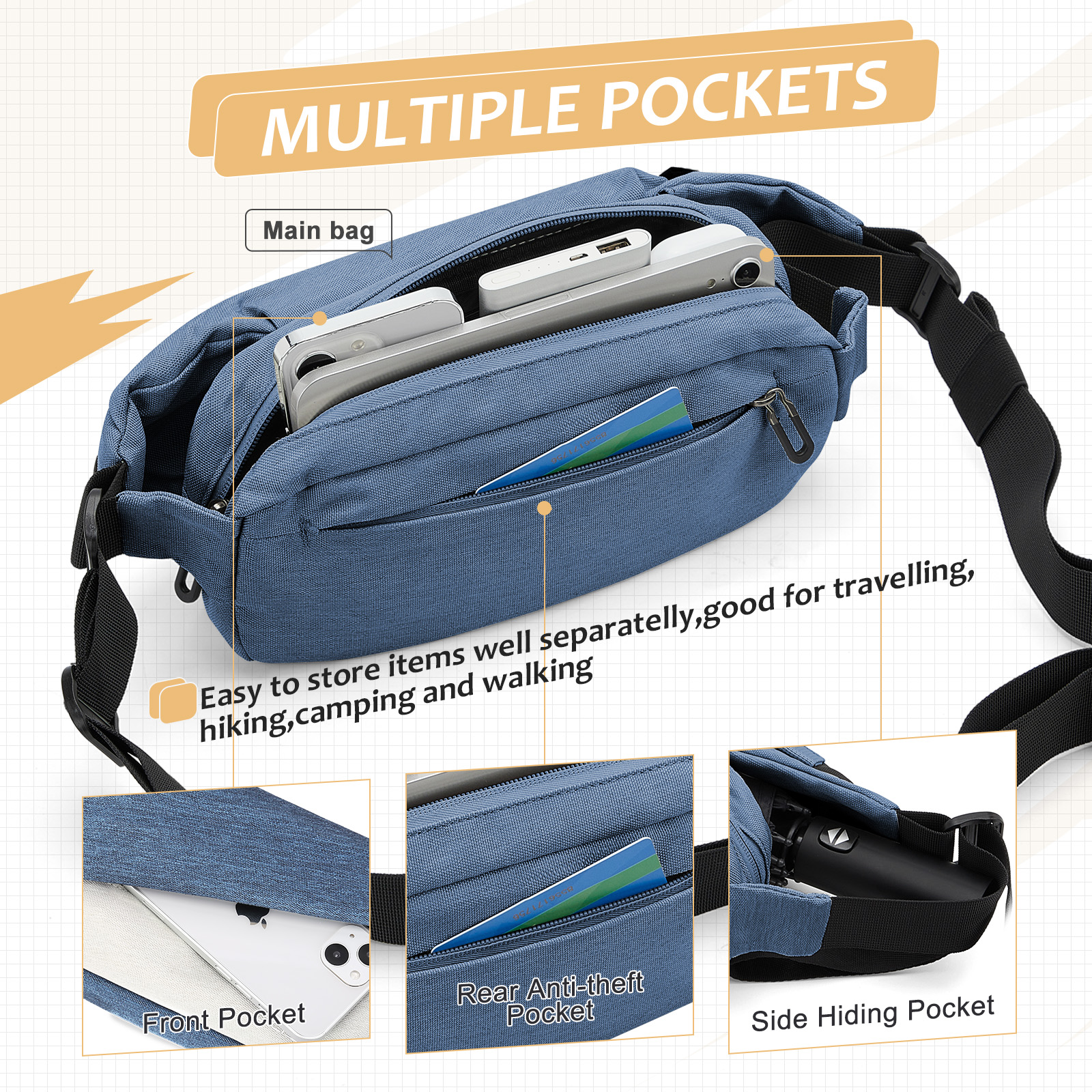 Fashionable Trendy Crossbody B - Sports Equipment Bag recension och pris