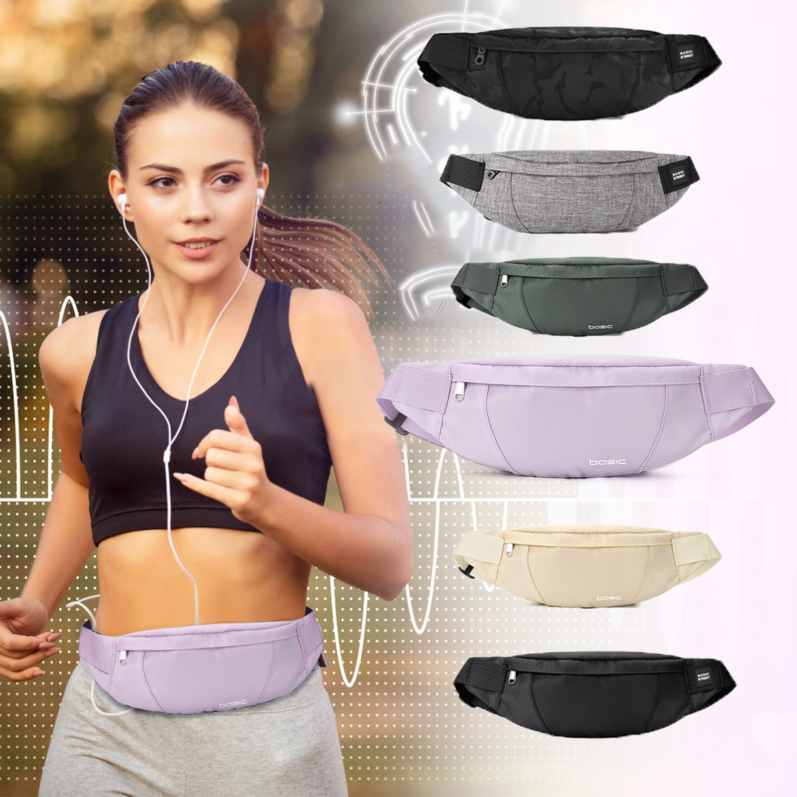 Fashion Running Waist Bag Wate - Sports Equipment Bag recension och pris