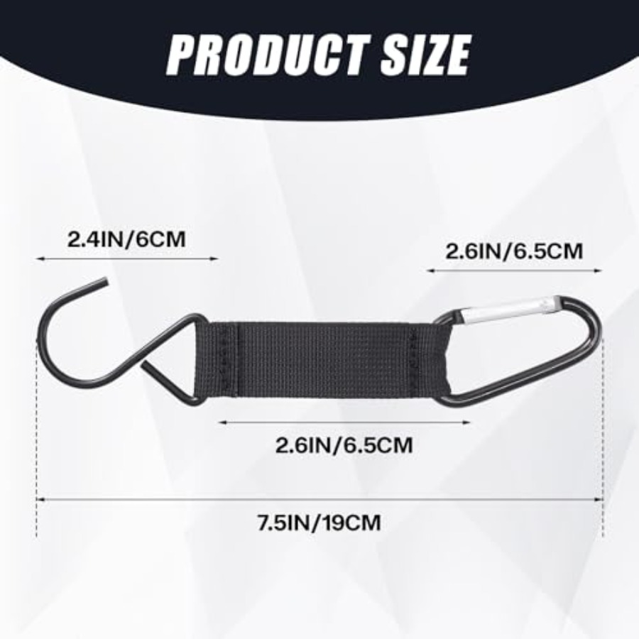 2 PCS Carabiner Fence Hooks Ny - Sports Equipment For Tennis recension och pris