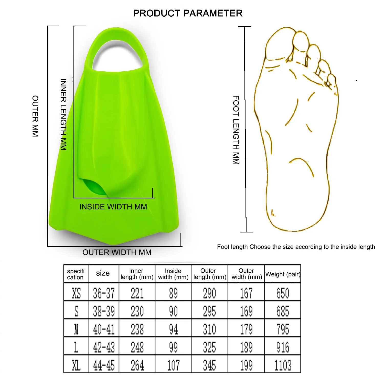 Short Silicone Swim Fins Adult - Swim Fin Short Blade recension och pris